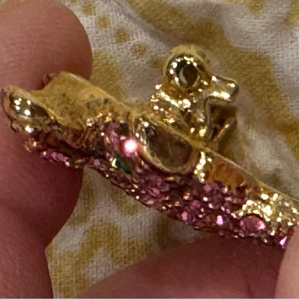 Vintage Pink pig rhinestone brooch bling pin unique farm gift
Vegan animal - Picture 6 of 7